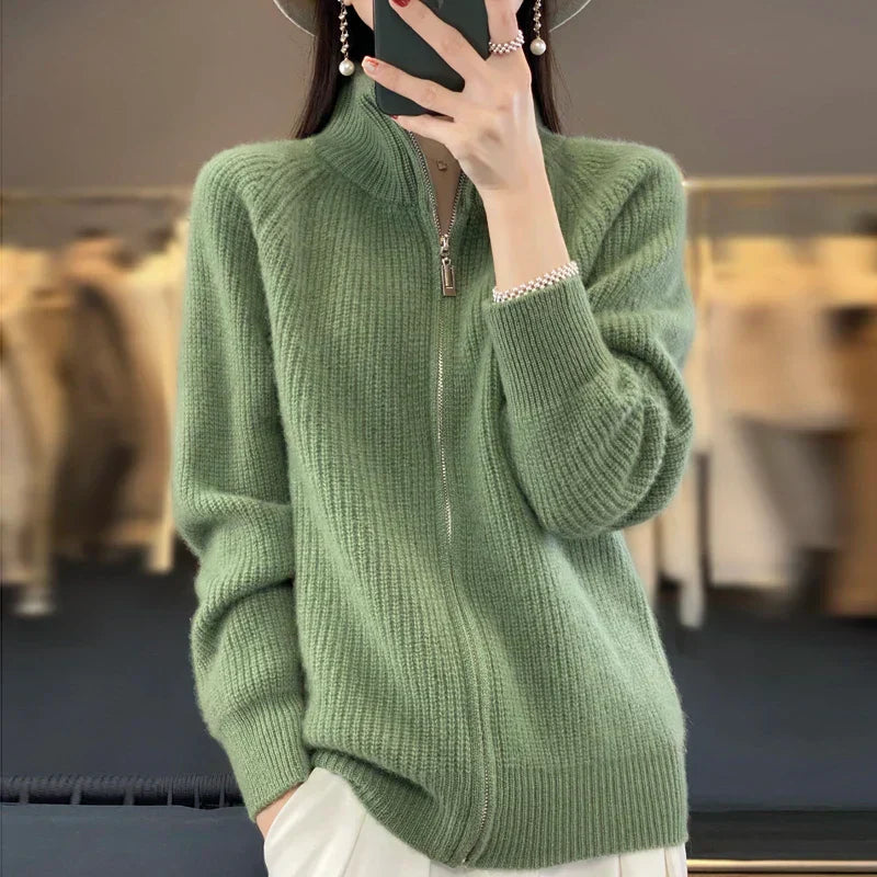 Cardigan Donna | Marrone | Lavorato a Maglia | Casual-Elegante