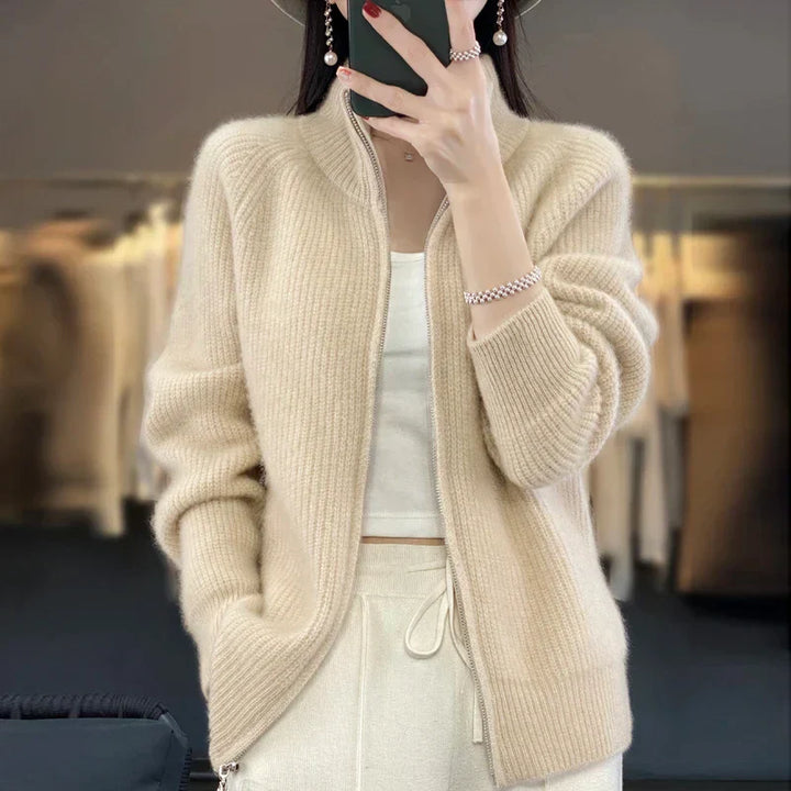 Cardigan Donna | Marrone | Lavorato a Maglia | Casual-Elegante