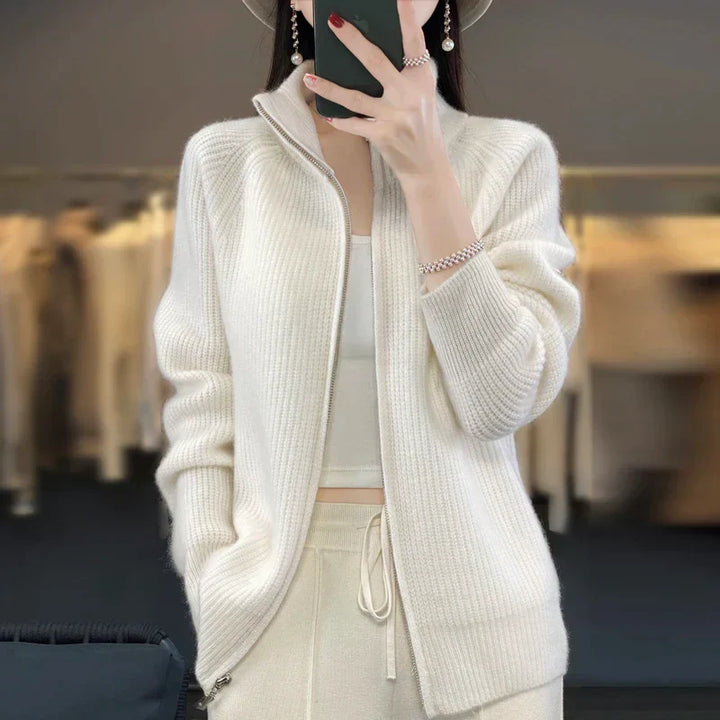Cardigan Donna | Marrone | Lavorato a Maglia | Casual-Elegante