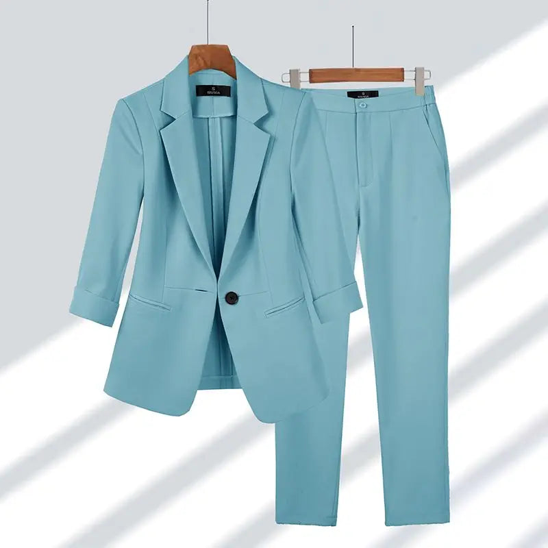 Completo donna | Giacca e pantaloni | Beige | Elegante