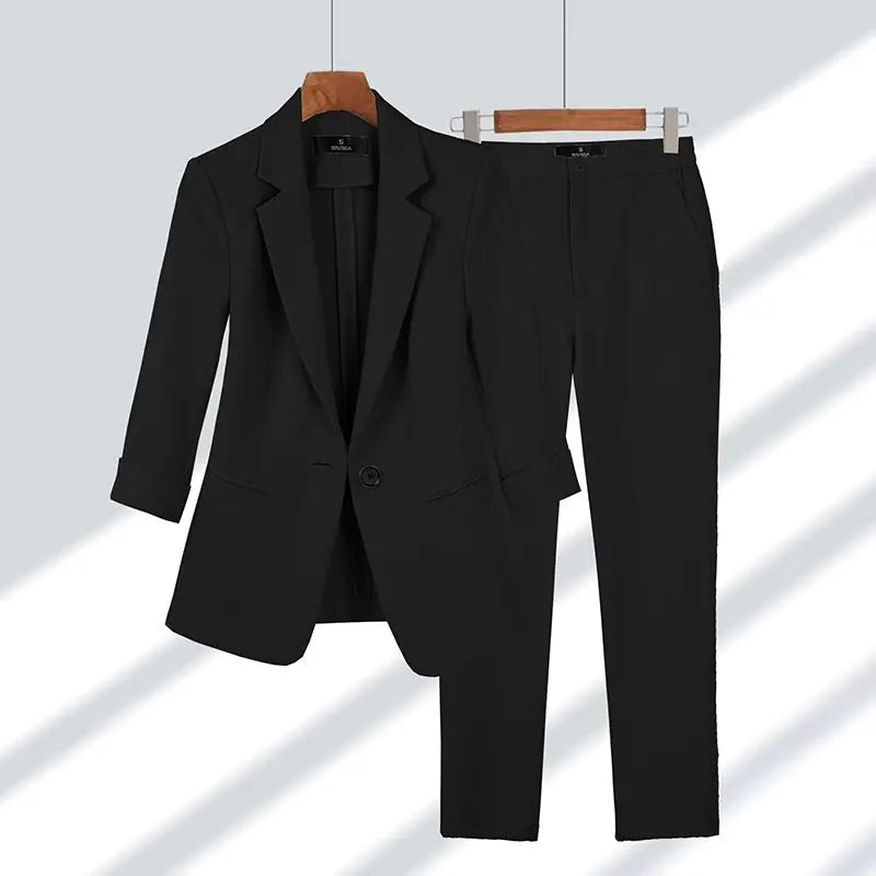 Completo donna | Giacca e pantaloni | Beige | Elegante