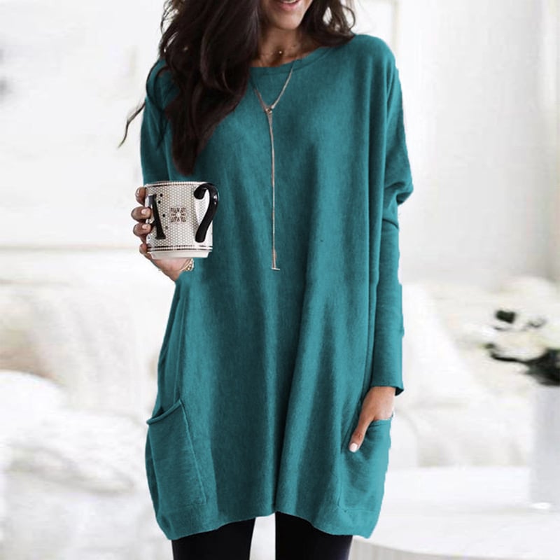 Maglione Oversize Donna | Rosa | Casual | Tasche | Invernale
