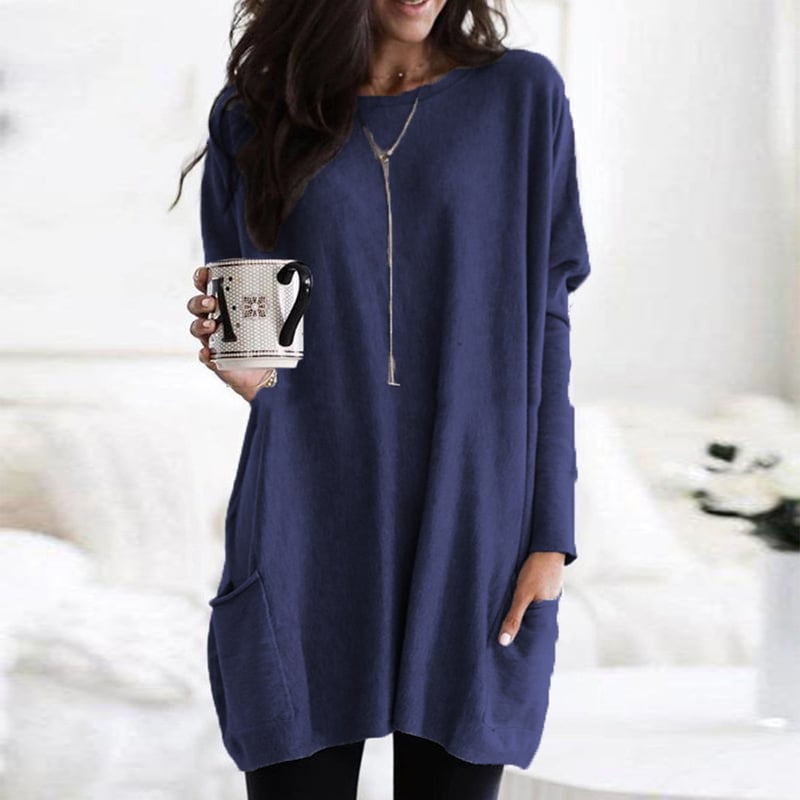 Maglione Oversize Donna | Rosa | Casual | Tasche | Invernale