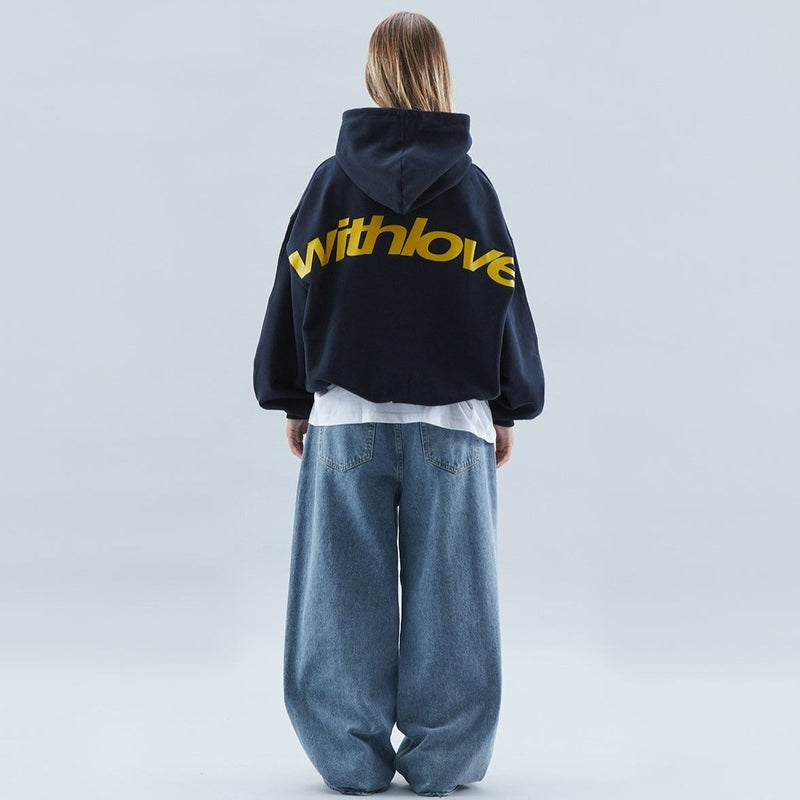 Felpa Donna Blu Scuro | Jeans Oversize Donna | Stile Casual