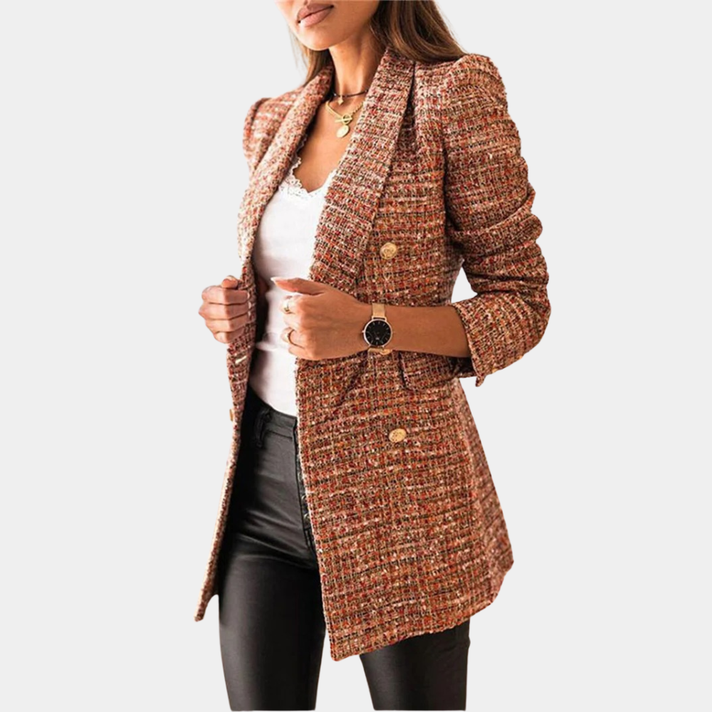 Blazer Donna | Tweed Multicolore | Doppiopetto | Elegante