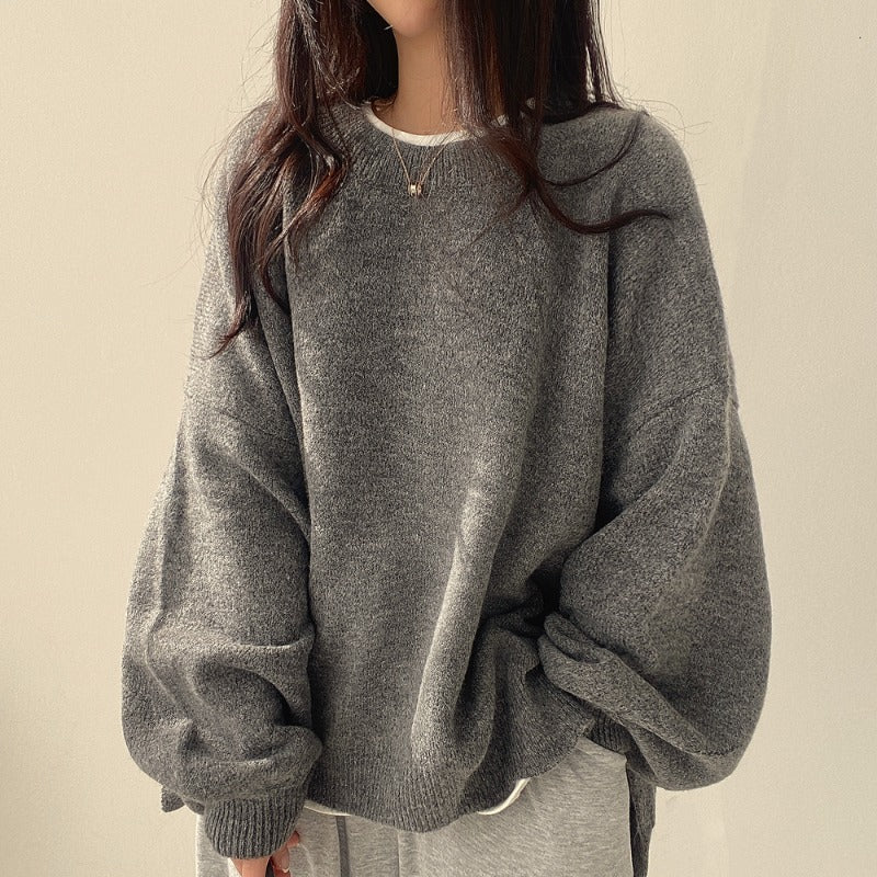 Maglione Donna | Oversize | Beige | Maniche a Palloncino | Casual