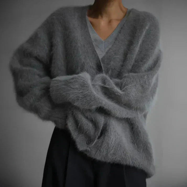 Cardigan Donna Morbido | Beige | Casual Invernale | Manica Lunga