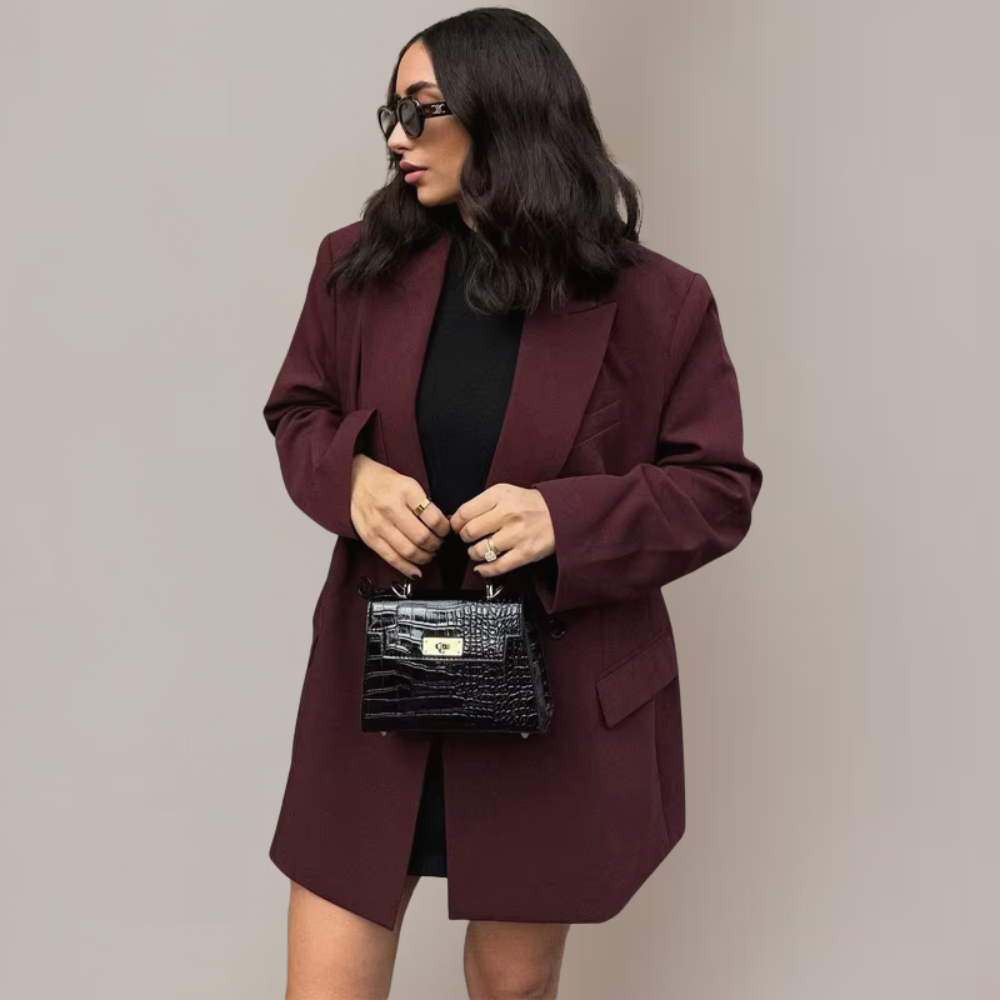 Blazer Donna | Doppiopetto | Bordeaux | Elegante