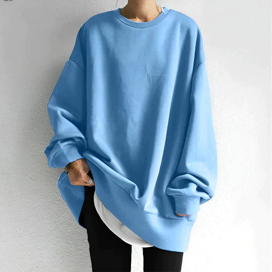 Felpa Oversize Donna | Nero | Casual | Maniche Lunghe