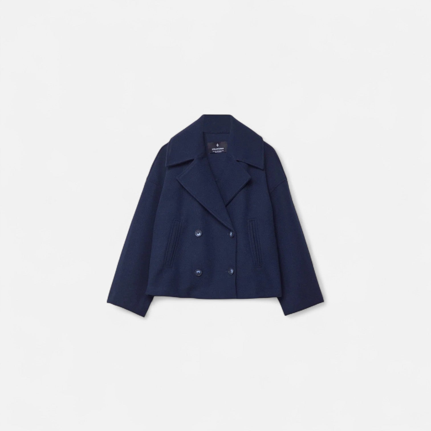Cappotto Donna | Doppiopetto | Bianco | Elegante | Lana