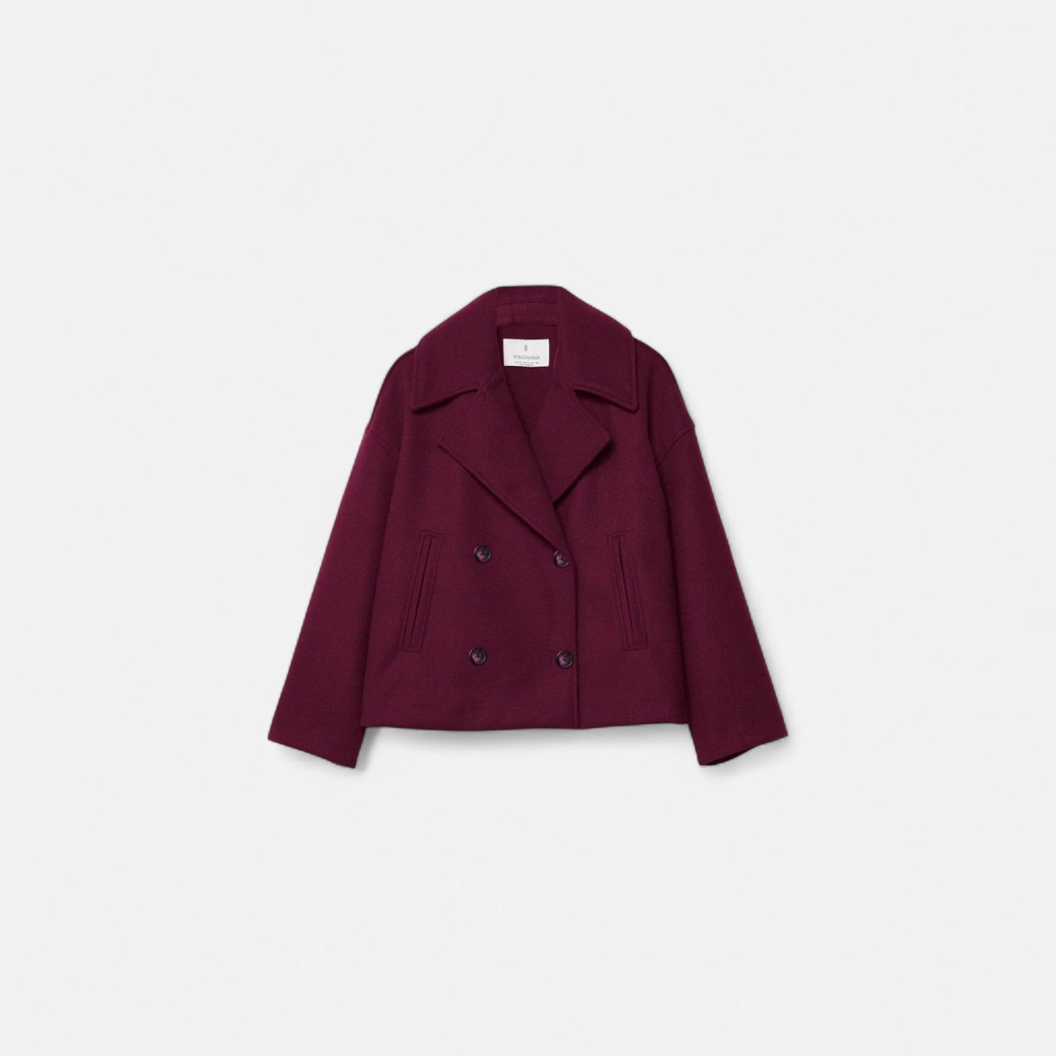Cappotto Donna | Doppiopetto | Bianco | Elegante | Lana