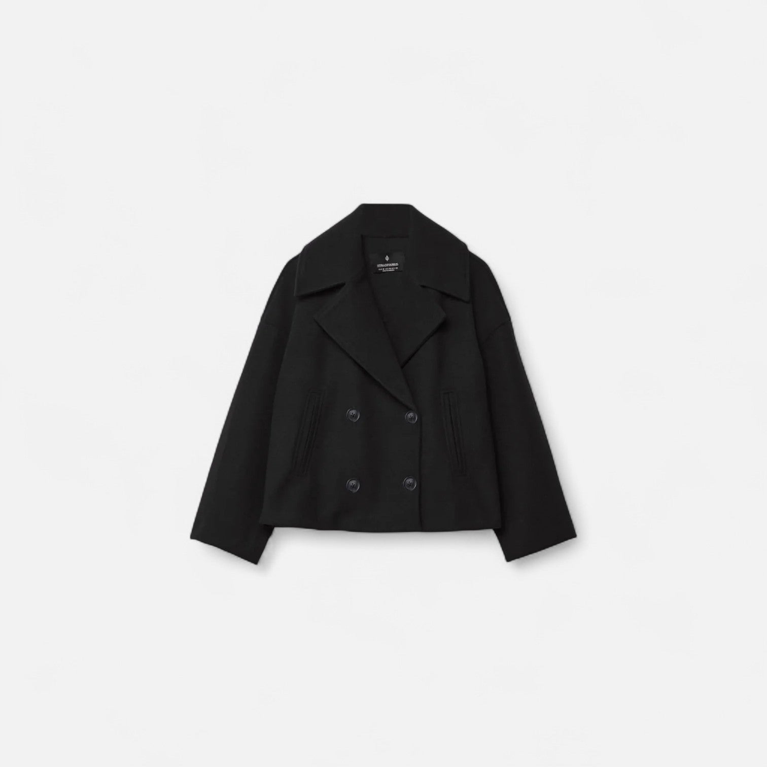 Cappotto Donna | Doppiopetto | Bianco | Elegante | Lana