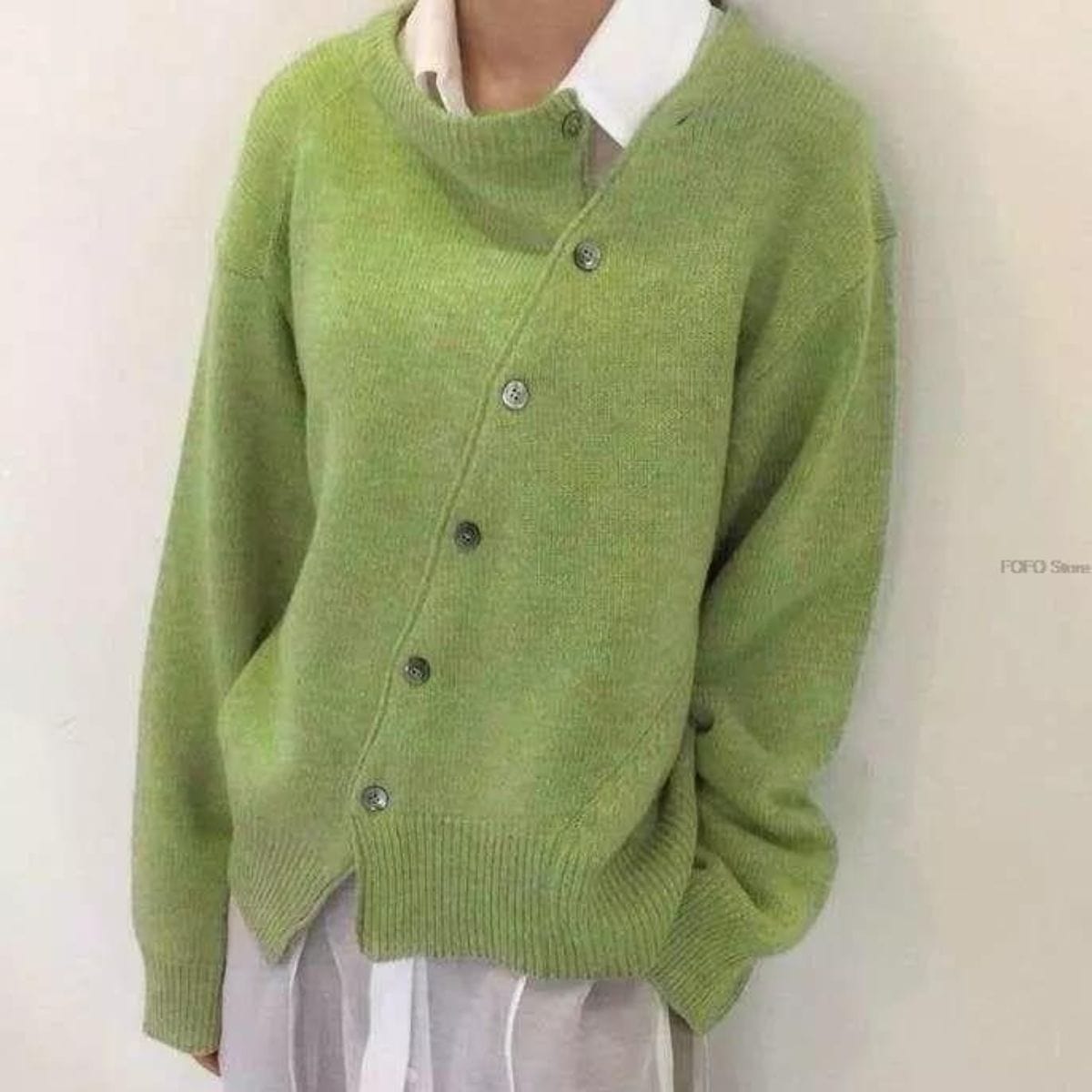Maglione Cardigan Donna | Beige | Bottoni | Casual Elegante | Autunno Inverno