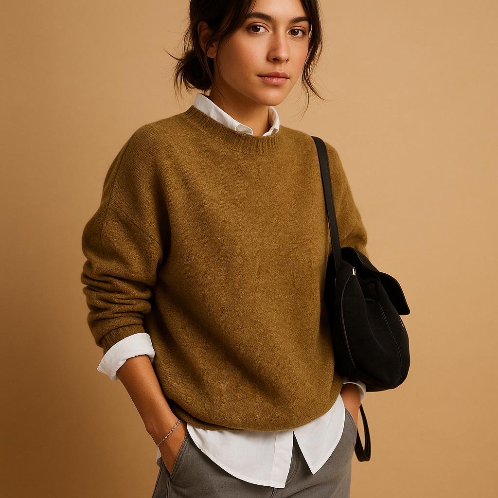 Maglione Donna | Rosa | Casual | Inverno | Morbido | Girocollo